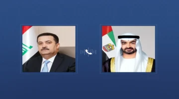 رئيس الدولة يتلقى اتصالاً هاتفياً من رئيس وزراء العراق